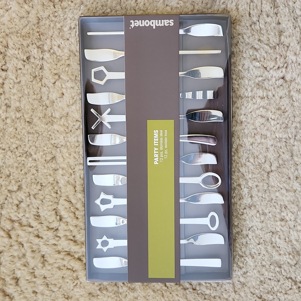 NEW Sambonet 12 Piece Party Spatulas